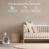 imageBreesi Nursery Air Circulator Fan for Baby and Kids Room with Child Lock Hidden Cord Storage FingerFriendly Design WhiteWhite