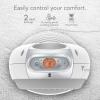 imageSensa Nursery Space Heater 1200W with Adjustable Thermostat Electric Heater for Baby with Locking Controls Tipover Protection Safety Shutoff Crib Temperature SensorSensa