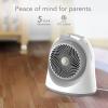 imageSensa Nursery Space Heater 1200W with Adjustable Thermostat Electric Heater for Baby with Locking Controls Tipover Protection Safety Shutoff Crib Temperature SensorSensa
