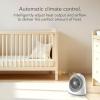 imageSensa Nursery Space Heater 1200W with Adjustable Thermostat Electric Heater for Baby with Locking Controls Tipover Protection Safety Shutoff Crib Temperature SensorSensa