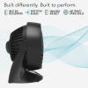 imageVornado 133 Small Room Air Circulator Fan 2 Speeds Adjustable Head Table Fan for Desk Nightstand BlackSmall Pack of 4