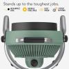imageVornado 293 Large Heavy Duty Shop Fan 3 Speed Electric Fan High Impact Casing IP54Rated Motor Whole Room Air Circulator Pivoting Head Carry Handle 16 Floor Fan for Bedroom and Garage YellowGreen