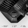imageVornado 52 Whole Room Air Circulator Fan with 3 Speeds Black52  Small Tabletop