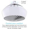 imageVornado 660 Large Whole Room Air Circulator Fan for Home 4 Speeds and 90Degree Adjustable Tilt Removable Grill 10 Inch Floor Fan for Bedroom Office BlackWhite