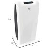 imageVornado AC550 Air Purifier with True HEPA Filter Captures Allergens Smoke Odors Pollen Dust Mold Spores Pet Dander Ice WhiteAC550