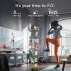 imageVornado FLY MAX High Velocity Fitness Floor Fan Omnidirectional Remote with Equipment Straps 4 Speed Settings Adjustable Tilt Whole Room Circulation Powerful Fan for Training Sessions Black