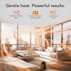 imageVornado MVH Space Heater 3 Heat Settings Adjustable Thermostat TipOver Protection Auto Safety ShutOff System Indoor Use Whole Room Black