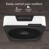 imageVornado Model 80X High Velocity Box Fan with Kick Stand Digital Display Removable Grille Variable Speed Control 112 Hour Timer Powerful Floor Fan for Bedroom Targeted Cooling Fan Cool GrayModel 80