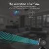 imageVornado STRATA 8T Oscillating Table Fan with Remote Energy Efficient DC Motor Removable Grille Pivoting Head 10 Electric Fan Speeds Quiet Operation Versatile Fan for Bedroom ampamp Home