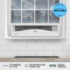 imageVornado TRANSOM Window Fan with 4 Speeds Remote Control Reversible Exhaust Mode Weather Resistant Case Black Whole RoomWhite