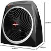 imageVornado VH5 Personal Vortex Space Heater 2 Heat Settings CoolTouch Exterior TipOver Protection Quiet Operation Compact Design Heater for Desktop Office and Personal Heating BlackPersonal