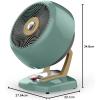imageVornado VHEAT Vintage Metal Heater Whole Room Circulation Adjustable Thermostat GreenGreen