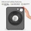 imageVornado VMHi300 Whole Room Metal Space Heater Mechanical Thermostat Advanced Safety TipOver Protection Gentle Heating Vortex Heat Circulation Metal Space Heater for Home and Bedroom Storm GrayVMHi300  Storm Gray