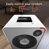 imageVornado VMHi300 Whole Room Metal Space Heater Mechanical Thermostat Advanced Safety TipOver Protection Gentle Heating Vortex Heat Circulation Metal Space Heater for Home and Bedroom Storm GrayVMHi500  Gloss White