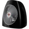 imageVornado MVH Space Heater 3 Heat Settings Adjustable Thermostat TipOver Protection Auto Safety ShutOff System Indoor Use Whole Room Black