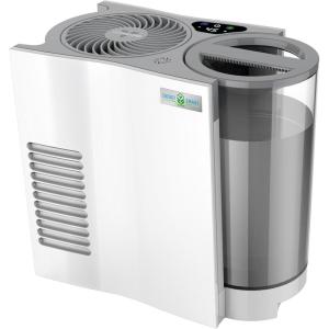 imageVornado EVDC500 Energy Smart Evaporative Humidifier with Automatic Shutoff 2 Gallon Capacity LED Display SimpleTank for Easy Fill and Cleaning Dual Tank Electronic Humidistat 4 Fan SpeedsEVDC300  1 gallon
