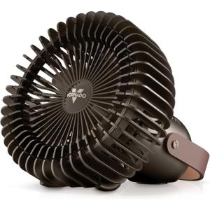 imageVornado FLY MOVE Rechargeable Fan Handheld Up to 17 Hour Battery Power Life on Low 3 Speed Settings Minimal Footprint Small Portable Fan Powerful Airflow Travel Friendly USBC Charger Black