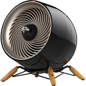 imageVornado Glide Vortex Heater Whole Room 2 Heat Settings Adjustable Tilt Advanced Safety Adjustable Thermostat Signature Vortex Heat Circulation Gentle Heating Space Heater for Bedroom BlackBlack