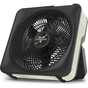 imageVornado Model 80X High Velocity Box Fan with Kick Stand Digital Display Removable Grille Variable Speed Control 112 Hour Timer Powerful Floor Fan for Bedroom Targeted Cooling Fan Cool GrayModel 80X