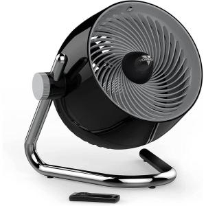 imageVornado Pivot6 Whole Room Air Circulator Fan with 4 Speeds Remote Control Rotating Axis Black