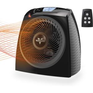 imageVornado TAVH10 Space Heater with Remote for Home Fan Only Option Digital Display with Adjustable Thermostat Advanced Safety Features Timer Auto Climate Control