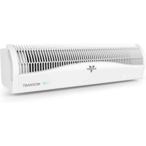 imageVornado TRANSOM Window Fan with 4 Speeds Remote Control Reversible Exhaust Mode Weather Resistant Case Black Whole RoomWhite