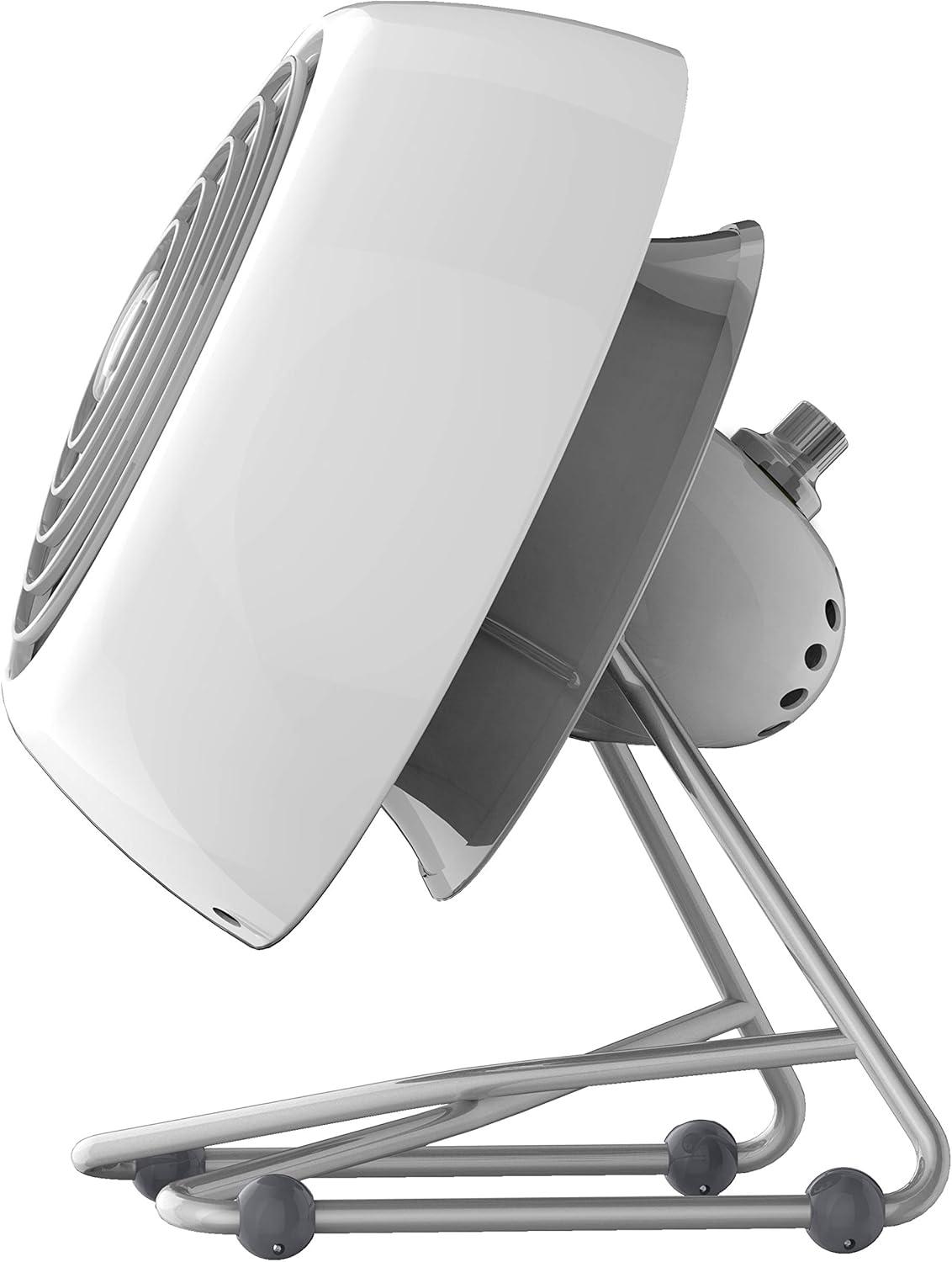 imageVornado VFAN Mini Modern Vintage Fan Retro Metal Air Circulator Fan for Desk ampamp Bedside 2 Speeds Adjustable Tilt Personal Cooling with Targeted Airflow Quiet Fan Ice White
