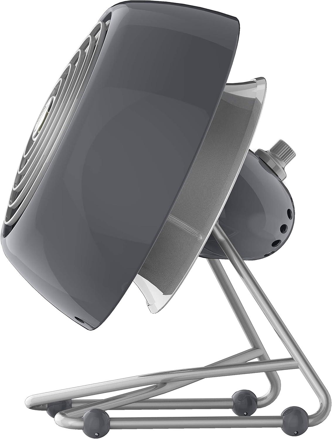 imageVornado VFAN Mini Modern Vintage Fan Retro Metal Air Circulator Fan for Desk ampamp Bedside 2 Speeds Adjustable Tilt Personal Cooling with Targeted Airflow Quiet Fan Storm Gray