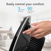imageVornado 673T Whole Room Air Circulator Fan with Pivoting Head 3 Speed Settings Adjustable Tilt Manual Control Signature Vortex Action Deep Pitched Fan Blades Powerful Airflow BlackWhole Room