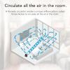 imageVornado 673T Whole Room Air Circulator Fan with Pivoting Head 3 Speed Settings Adjustable Tilt Manual Control Signature Vortex Action Deep Pitched Fan Blades Powerful Airflow BlackWhole Room