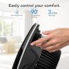 imageVornado 673T Whole Room Air Circulator Fan with Pivoting Head 3 Speed Settings Adjustable Tilt Manual Control Signature Vortex Action Deep Pitched Fan Blades Powerful Airflow BlackWhole Room