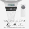 imageVornado 6803DC Energy Smart Medium Pedestal Air Circulator Fan with Variable Speed Control Ice White CR10259436803DC  Pedestal