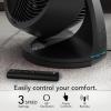 imageVornado 753 OSC Whole Room Air Circulator Fan with Oscillation Included Remote Auto Mode Aromatherapy with Included Scent Pads 3 Speeds EasyClean Removable Grille Powerful Airflow Black