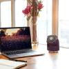 imageVornado Flippi V6 Compact Air Circulator Fan Quiet Portable Travel Fan for Desk or Bedroom Adjustable Head 2 Speeds Bliss BluePlum