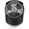 imageVornado Flippi V8 Compact Air Circulator Fan Quiet Portable Travel Fan for Office or Bedroom Adjustable Head 2 Speeds BlackBlack