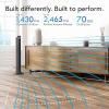 imageVornado OZI42DC Tower Fan with Remote and Timer Oscillating Standing Fan for Bedroom Variable Speed for Precise Control Energy Saving Design for Whole Room Cooling Indoor Floor Fan BlackOZI42 Regular