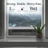imageVornado PORTAL Window Fan with 3 Speeds Reversible Exhaust Mode Weather Resistant Window Fan For Kitchen Bedroom Home Low Profile BlackBlack