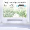 imageVornado PORTAL Window Fan with 3 Speeds Reversible Exhaust Mode Weather Resistant Window Fan For Kitchen Bedroom Home Low Profile BlackWhite