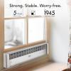 imageVornado PORTAL Window Fan with 3 Speeds Reversible Exhaust Mode Weather Resistant Window Fan For Kitchen Bedroom Home Low Profile BlackWhite