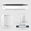 imageVornado PROFILE Window Fan Whole Room Air Circulator Reversible Exhaust Quiet Operation 3 Speed Settings Low Profile Window Fan for Kitchen Bedroom and Home White