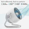imageVornado Pivot5 Whole Room Air Circulator Fan Quiet Powerful Fan for Office Bedroom or Dorm Room 3 Speeds Adjustable Axis Ice WhitePivot5
