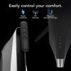 imageVornado STRATA Compact Oscillating Fan with Remote 19 Inch High Velocity Air Circulator Quiet Powerful Fan 5 Speeds Touch Control BlackCompact Fan