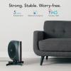 imageVornado STRATA Compact Oscillating Fan with Remote 19 Inch High Velocity Air Circulator Quiet Powerful Fan 5 Speeds Touch Control BlackCompact Fan