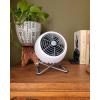 imageVornado VFAN Mini Modern Vintage Fan Retro Metal Air Circulator Fan for Desk ampamp Bedside 2 Speeds Adjustable Tilt Personal Cooling with Targeted Airflow Quiet Fan Ice White