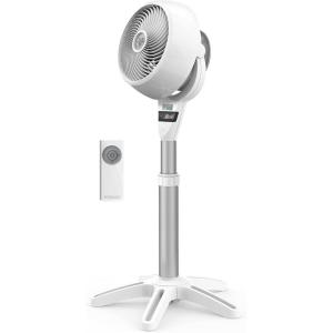 imageVornado 6803DC Energy Smart Medium Pedestal Air Circulator Fan with Variable Speed Control Ice White CR10259436803DC  Pedestal