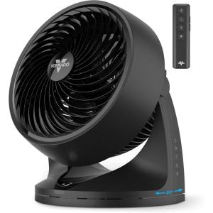 imageVornado 753 OSC Whole Room Air Circulator Fan with Oscillation Included Remote Auto Mode Aromatherapy with Included Scent Pads 3 Speeds EasyClean Removable Grille Powerful Airflow Black