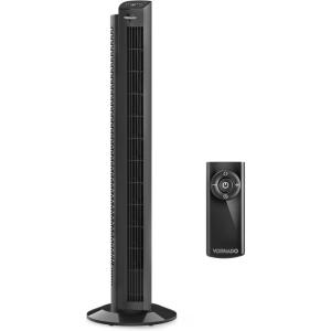 imageVornado OZI42DC Tower Fan with Remote and Timer Oscillating Standing Fan for Bedroom Variable Speed for Precise Control Energy Saving Design for Whole Room Cooling Indoor Floor Fan BlackOZI42 Regular