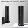 imageVornado ATOM 2S AE Oscillating Tower Fan with Stand Alexa EnabledBlackWall Mount