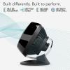 imageVornado 160 Personal Air Circulator Small Fan for Dorm Desk and Bedside Powerful Personal Cooling 2 Speed Settings Vortex Air Circulation Chrome Glide Bar MultiDirectional Airflow BlackTable Fans