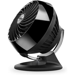 imageVornado 160 Personal Air Circulator Small Fan for Dorm Desk and Bedside Powerful Personal Cooling 2 Speed Settings Vortex Air Circulation Chrome Glide Bar MultiDirectional Airflow BlackTable Fans